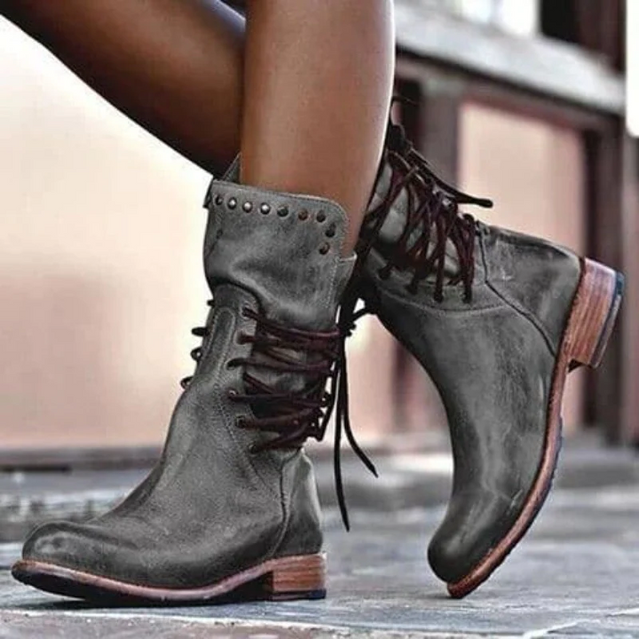 Maura™ | Lace-Up Leather Boots