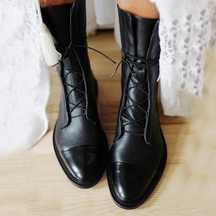 Isabella | Laced Leather Boots