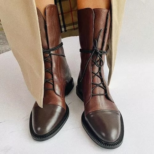 Isabella | Laced Leather Boots