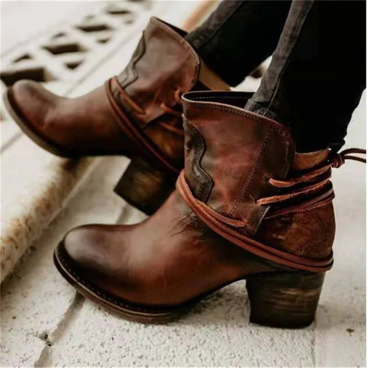 Lucia™ | Vintage Western Ankle Boots